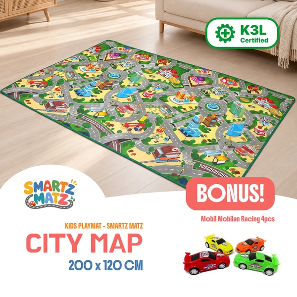 Smartz Matz City Map 200 × 120 cm