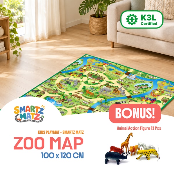 Smartz Matz Zoo Map 100 × 120 cm